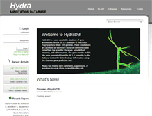 Tablet Screenshot of hydradb.org